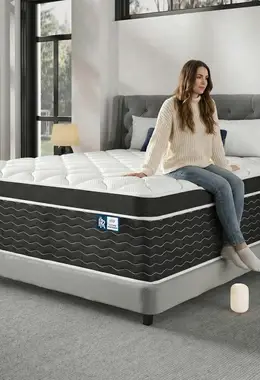 Hybrid Queen Size Mattress with Cooling-Gel Foam